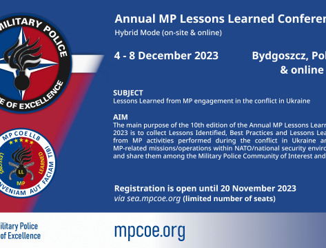 Annual Military Police Lessons Learned Conference 2023