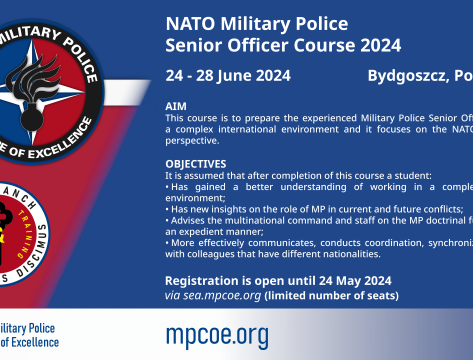 NATO Military Police Senior Officer Course 2024