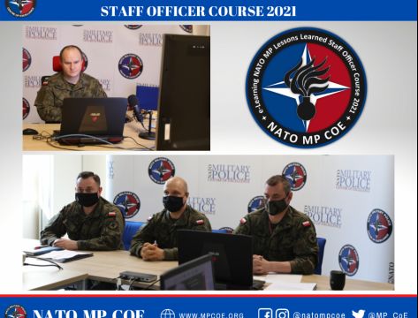 Online Military Police Lessons Learned Staff Officer Course 2021 summary