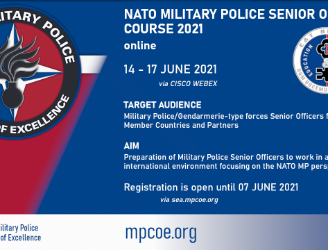 NATO Military Police Senior Officer Course 2021 online