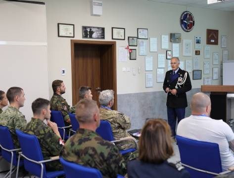 ​Visit of the outgoing Provost Marshal, COL NOORT, and the incoming Provost Marshal COL Johannes Vroegh