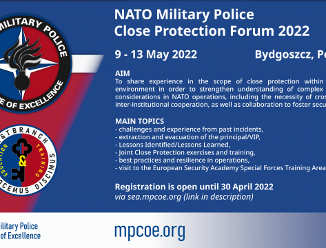 NATO Military Police Close Protection Forum 2022
