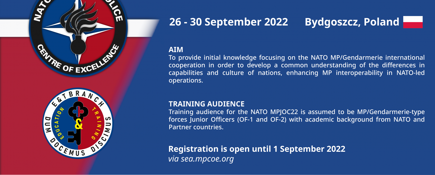 NATO Military Police Junior Officer Course 2022