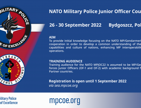 NATO Military Police Junior Officer Course 2022