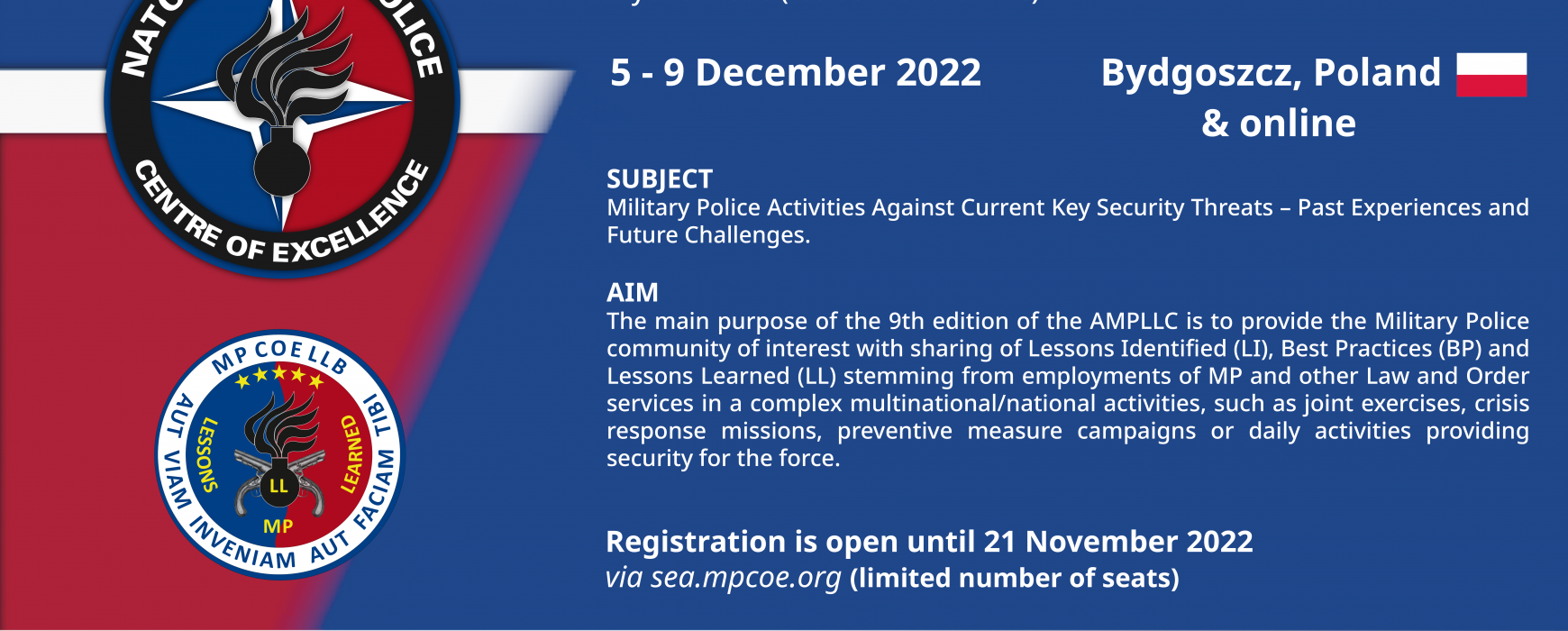 Annual Military Police Lessons Learned Conference 2022 