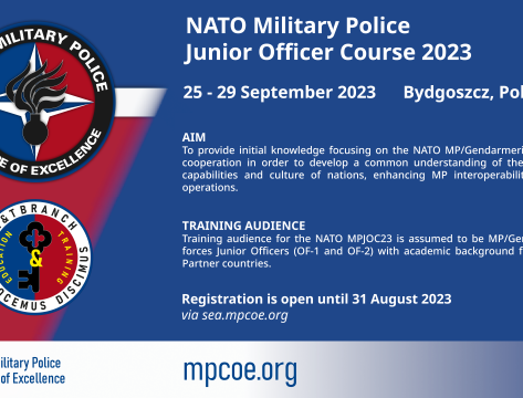 NATO Military Police Junior Officer Course 2023 